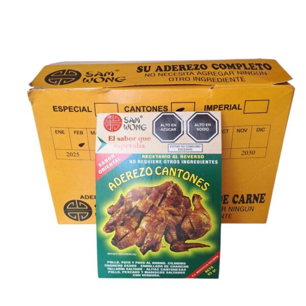 Aderezo Cantones 85 Gr caja 12 Uni.