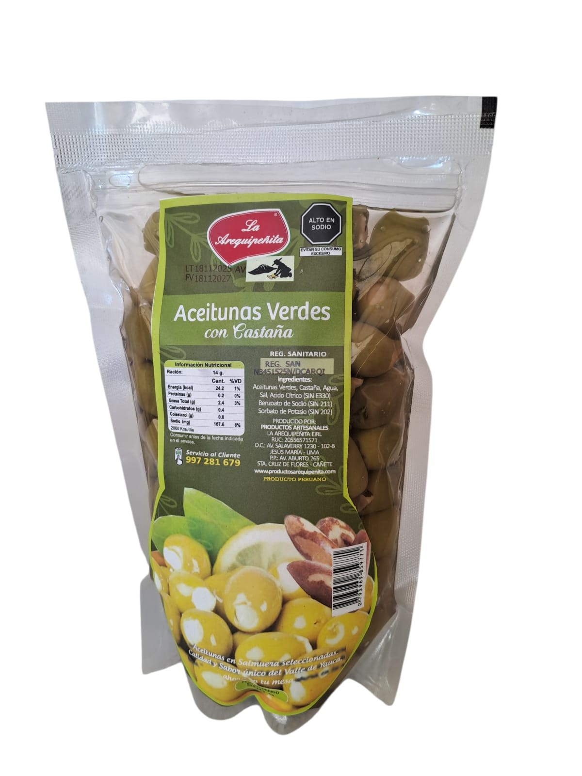 WhatsApp Image 2025-12-01 at 10.44.56 AM Aceituna Verde Relleno Con Castaña 500 GR - Imagen 1